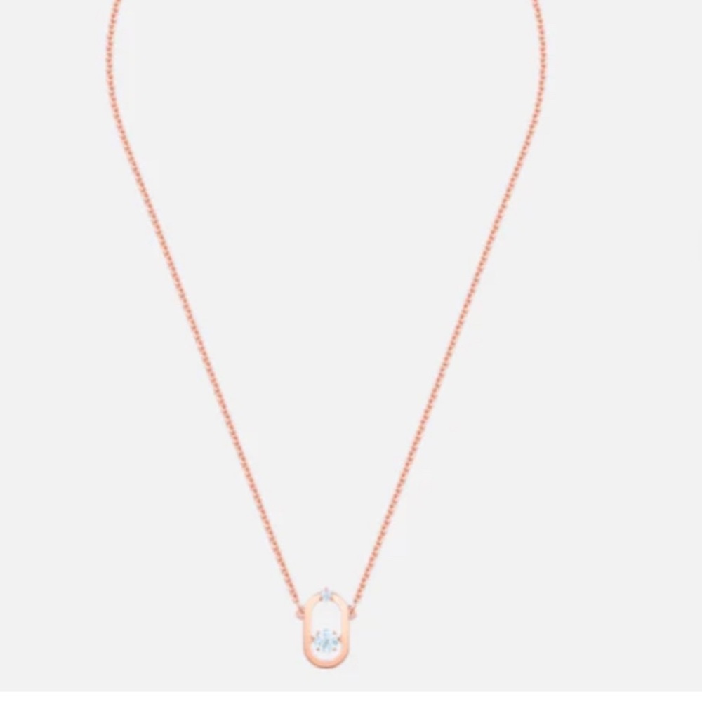 Swarovski 💥BNIB💥 “Sparkling Dance" Necklace in Rose Gold ~ SOLD OUT EVERYWHERE - Picture 2 of 8